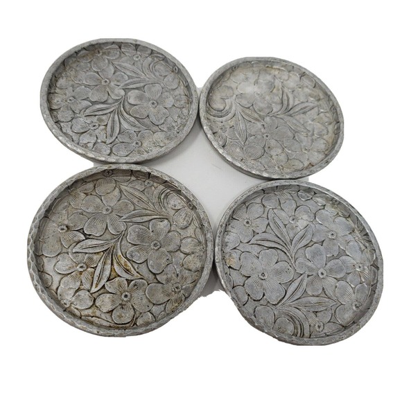 na Dining Vintage Everlast Hand Heavy Aluminum Floral Design